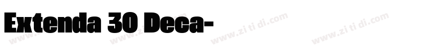Extenda 30 Deca字体转换